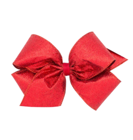 Wee Ones Wee Ones King Red Glitter Bow