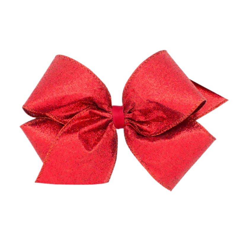 Wee Ones Wee Ones King Red Glitter Bow