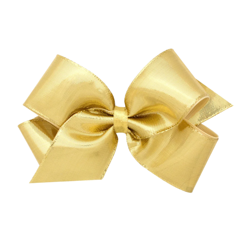 Wee Ones Wee Ones Medium Gold Metallic Bow