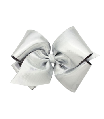 Wee Ones Wee Ones King Silver Metallic Bow