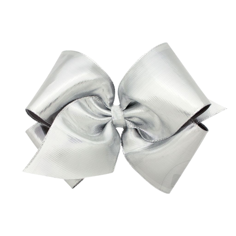 Wee Ones Wee Ones King Silver Metallic Bow