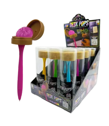 Novelty Brands Fun Doh Squishy Dumpling Pen Desk Pop