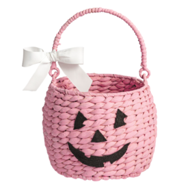 Mud Pie Mud Pie Pink Pumpkin Treat Basket