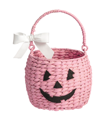 Mud Pie Mud Pie Pink Pumpkin Treat Basket