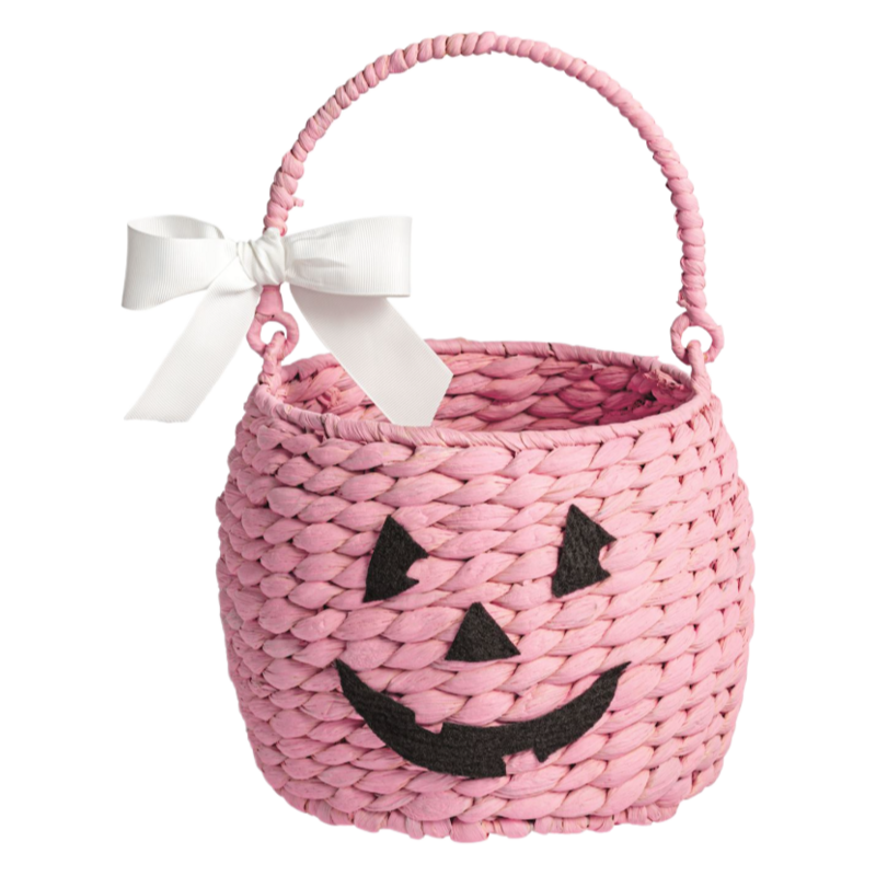 Mud Pie Mud Pie Pink Pumpkin Treat Basket