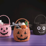 Mud Pie Mud Pie Pink Pumpkin Treat Basket