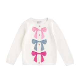 Mud Pie Mud Pie Multi Bow Cardigan
