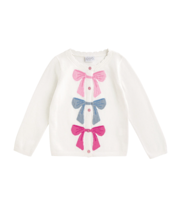 Mud Pie Mud Pie Multi Bow Cardigan