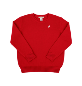 The Beaufort Bonnet Company TBBC Isaac's Sweater - Richmond Red/Palmetto Pearl
