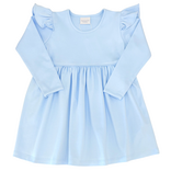 Squiggles Squiggles Blue Ruffle Dress