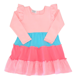 Squiggles Squiggles Multi Tiered Dress