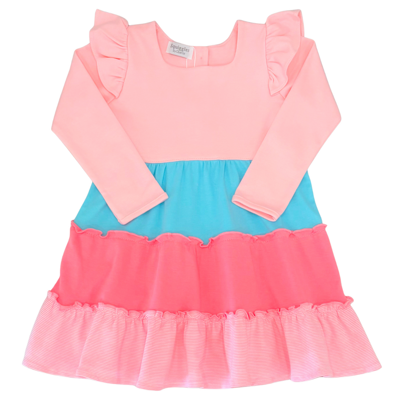 Squiggles Squiggles Multi Tiered Dress