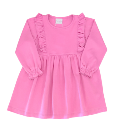 Squiggles Squiggles Purple Ruffle Dress