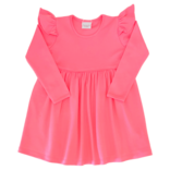 Squiggles Squiggles Pink Ruffle Dress