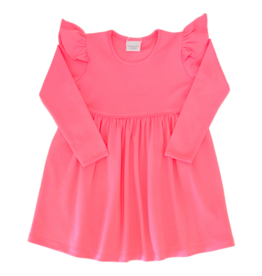 Squiggles Squiggles Pink Ruffle Dress