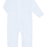 Nella Pima Nella Pima Blue Classic Stripes Zipper Footie
