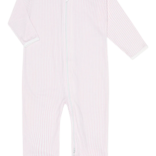 Nella Pima Nella Pima Pink Classic Stripes Zipper Footie