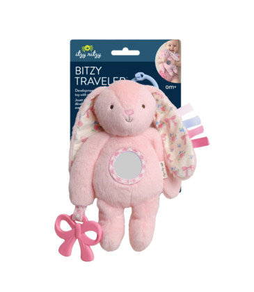 Itzy Ritzy Pink Bunny Bitzy Traveler