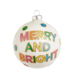 Raz Imports Merry and Bright 4" Neon Cookies Ball Ornament
