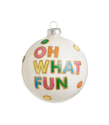 Raz Imports Oh What Fun 4" Neon Cookies Ball Ornament