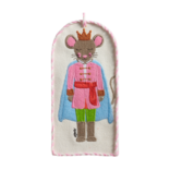 Raz Imports Needlepoint Pastel Mouse King Ballet Ornament