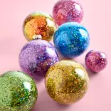 Raz Imports Box Set of Chunky Glitter Ball Ornaments