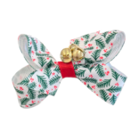 Wee Ones Wee Ones Mini Christmas Holly w/ Bells Bow