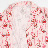 Angel Dear Angel Dear Long Sleeve Coat Style Pajamas - Bows & Santa