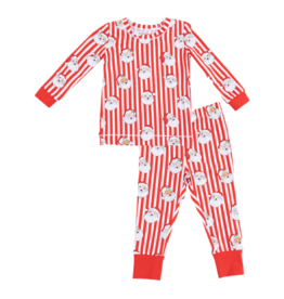 Angel Dear Angel Dear Loungewear Set - Vintage Santa Stripe