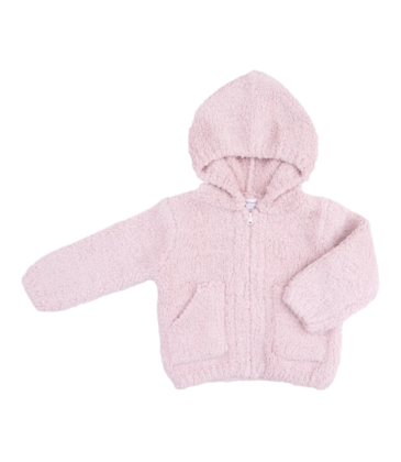 Angel Dear Angel Dear Chenille Hooded Jacket - Blush