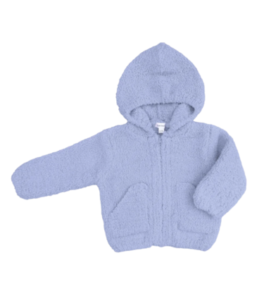 Angel Dear Angel Dear Chenille Hooded Jacket - Dusty Blue