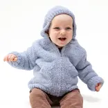 Angel Dear Angel Dear Chenille Hooded Jacket - Dusty Blue