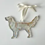 Chelsea McShane Art Golden Retriever Light Acrylic Ornament