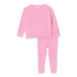 The Beaufort Bonnet Company TBBC Crawford Cable Knit Set - Pier Party Pink
