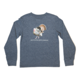 Saltwater Boys Co. Saltwater Boys Co. Heather Blue Turkey Tee