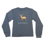 Saltwater Boys Co. Saltwater Boys Co. Heather Blue Deer Tee