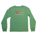 Saltwater Boys Co. Saltwater Boys Co. Dark Green Christmas Sleigh Tee