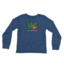Saltwater Boys Co. Saltwater Boys Co. Heather Blue Playbook Tee