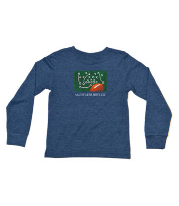 Saltwater Boys Co. Saltwater Boys Co. Heather Blue Playbook Tee
