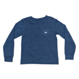 Saltwater Boys Co. Saltwater Boys Co. Heather Blue Christmas Lab Tee
