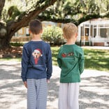 Saltwater Boys Co. Saltwater Boys Co. Heather Blue Christmas Lab Tee