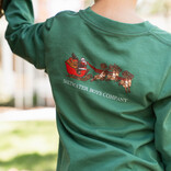 Saltwater Boys Co. Saltwater Boys Co. Dark Green Christmas Sleigh Tee