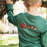 Saltwater Boys Co. Saltwater Boys Co. Dark Green Christmas Sleigh Tee