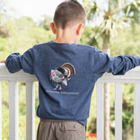 Saltwater Boys Co. Saltwater Boys Co. Heather Blue Turkey Tee