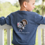 Saltwater Boys Co. Saltwater Boys Co. Heather Blue Turkey Tee