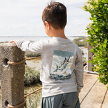 Saltwater Boys Co. Saltwater Boys Co. Heather Grey Offshore Boat Tee