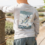 Saltwater Boys Co. Saltwater Boys Co. Heather Grey Offshore Boat Tee