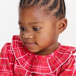 The Beaufort Bonnet Company TBBC Ramona Ruffle Bubble Flannel - Torrington Tartan/PP