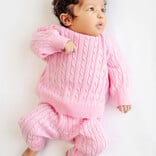 The Beaufort Bonnet Company TBBC Crawford Cable Knit Set - Pier Party Pink