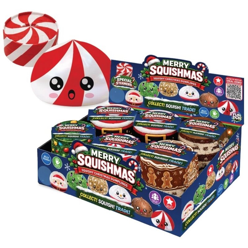 Novelty Brands Fun Doh Christmas Dumpling Squish Toy